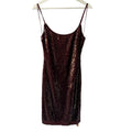 Reformation Mariska Sequin Burgundy Dress Size 6
