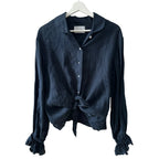 SLEEPER Rumba Linen Lounge Blouse Size S