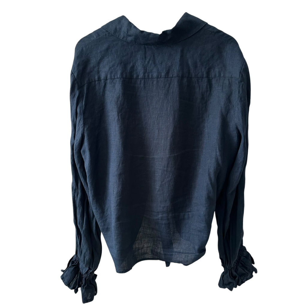 SLEEPER Rumba Linen Lounge Blouse Size S