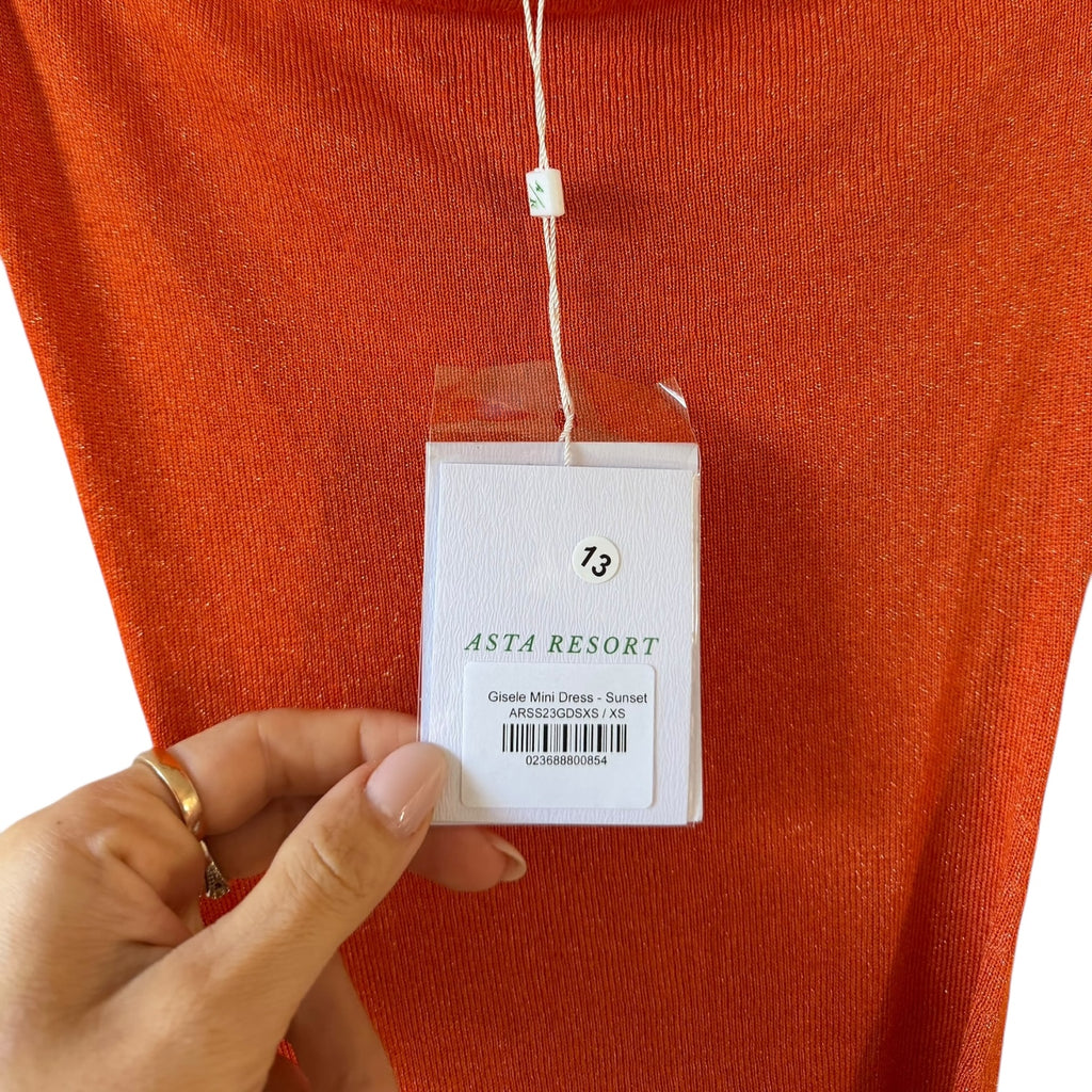 ASTA RESORT Gisele Mini Dress in Sunset Size XS