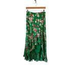 Alice + Olivia Soraya Floral Ruffle-Trim Skirt Size 10