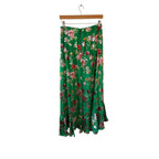 Alice + Olivia Soraya Floral Ruffle-Trim Skirt Size 10