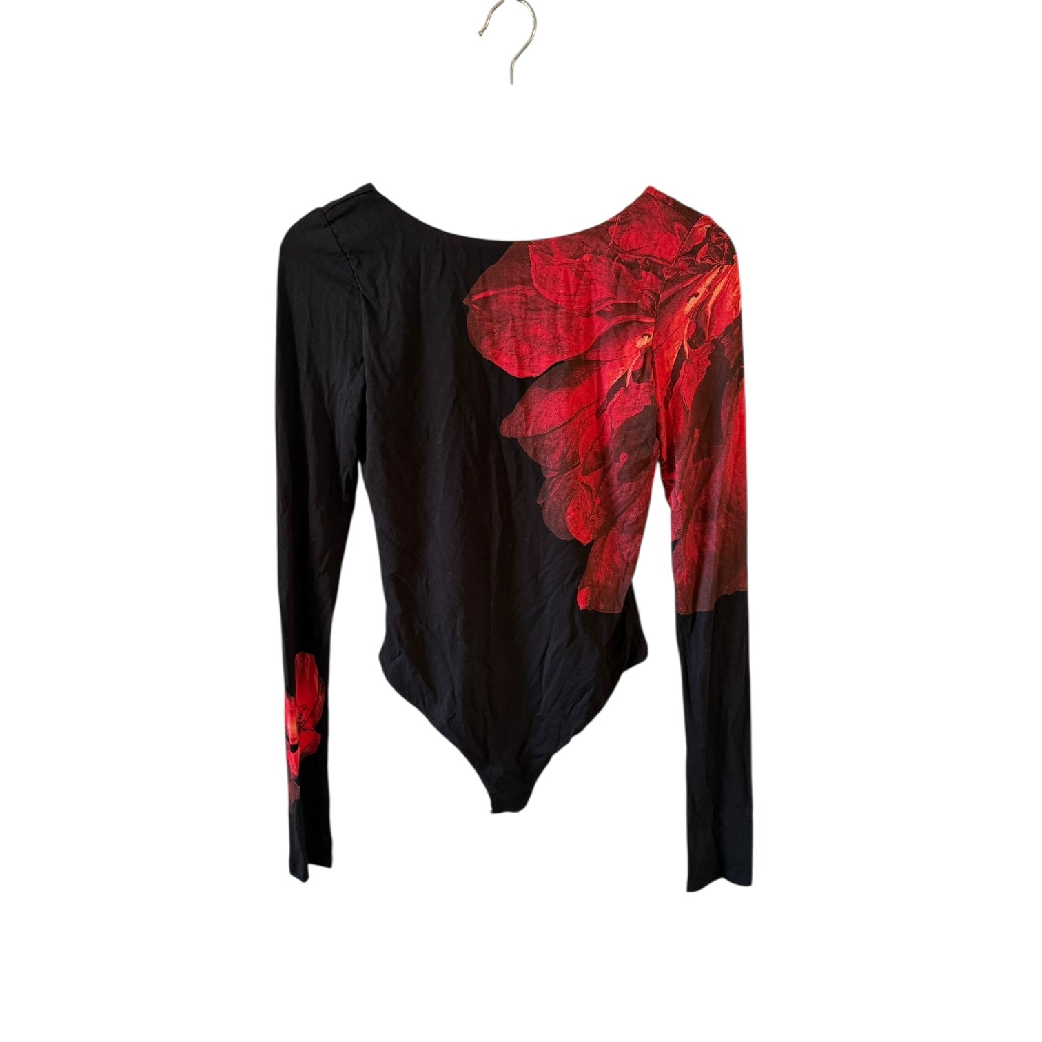 Alice + Olivia Masako Open Back Thong Bodysuit Size S