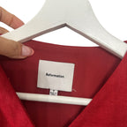 Reformation Aspen Linen Vest Sundried Tomato Size 4