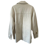 Helsa Denim Overshirt in Ecru Size XS/S