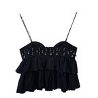 Ulla Johnson Embellished Lucia Top Size 0