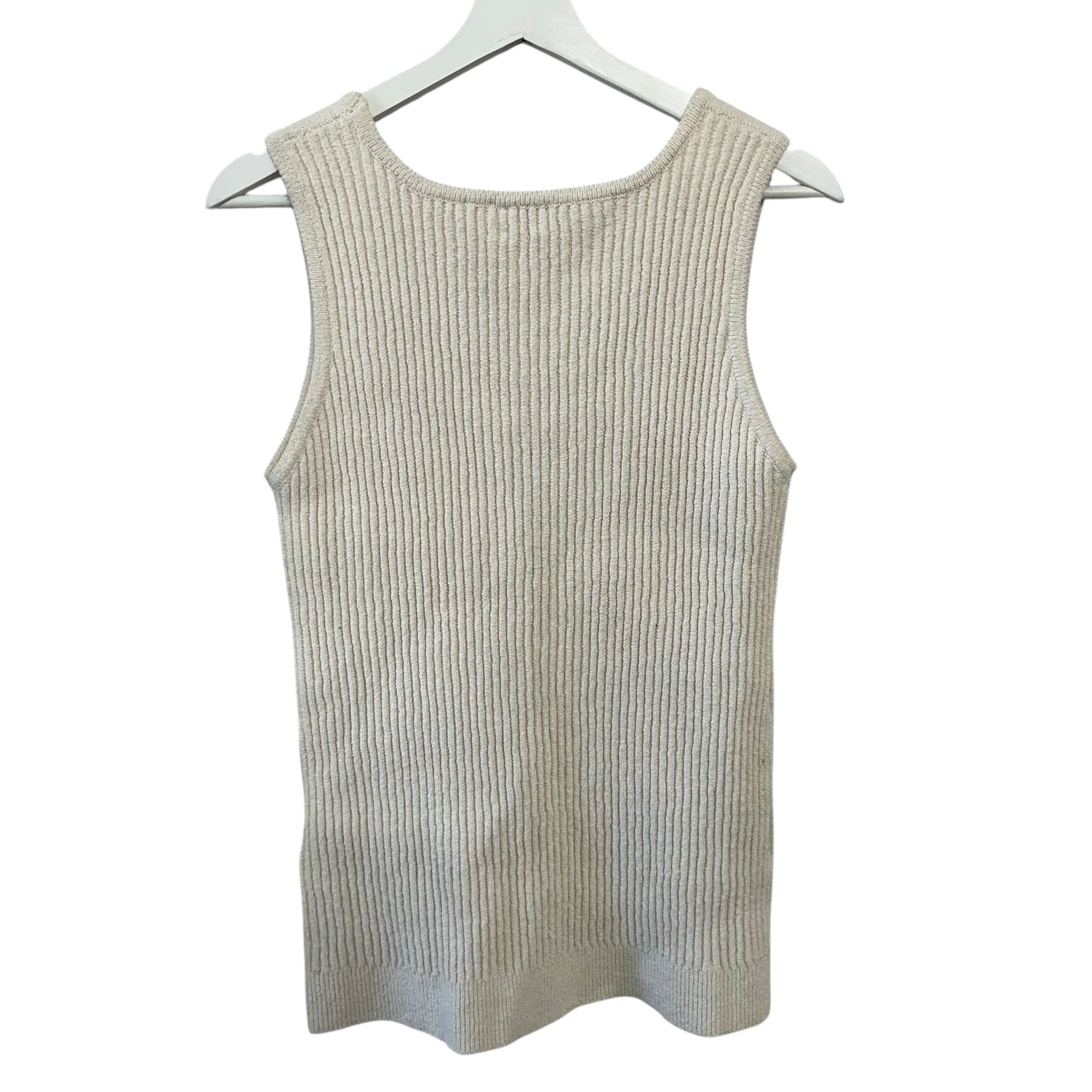 TOTEME Ribbed-Knit Cotton-Blend Bouclé Tank Top Size L