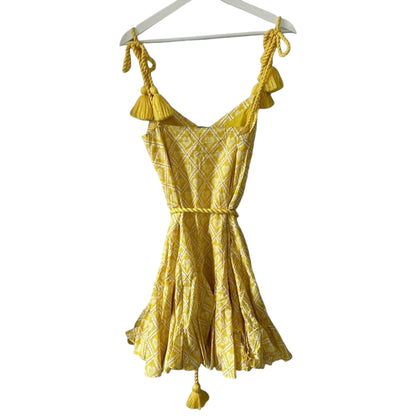 RHODE Casey Dress Love Lockdown Yellow Size S