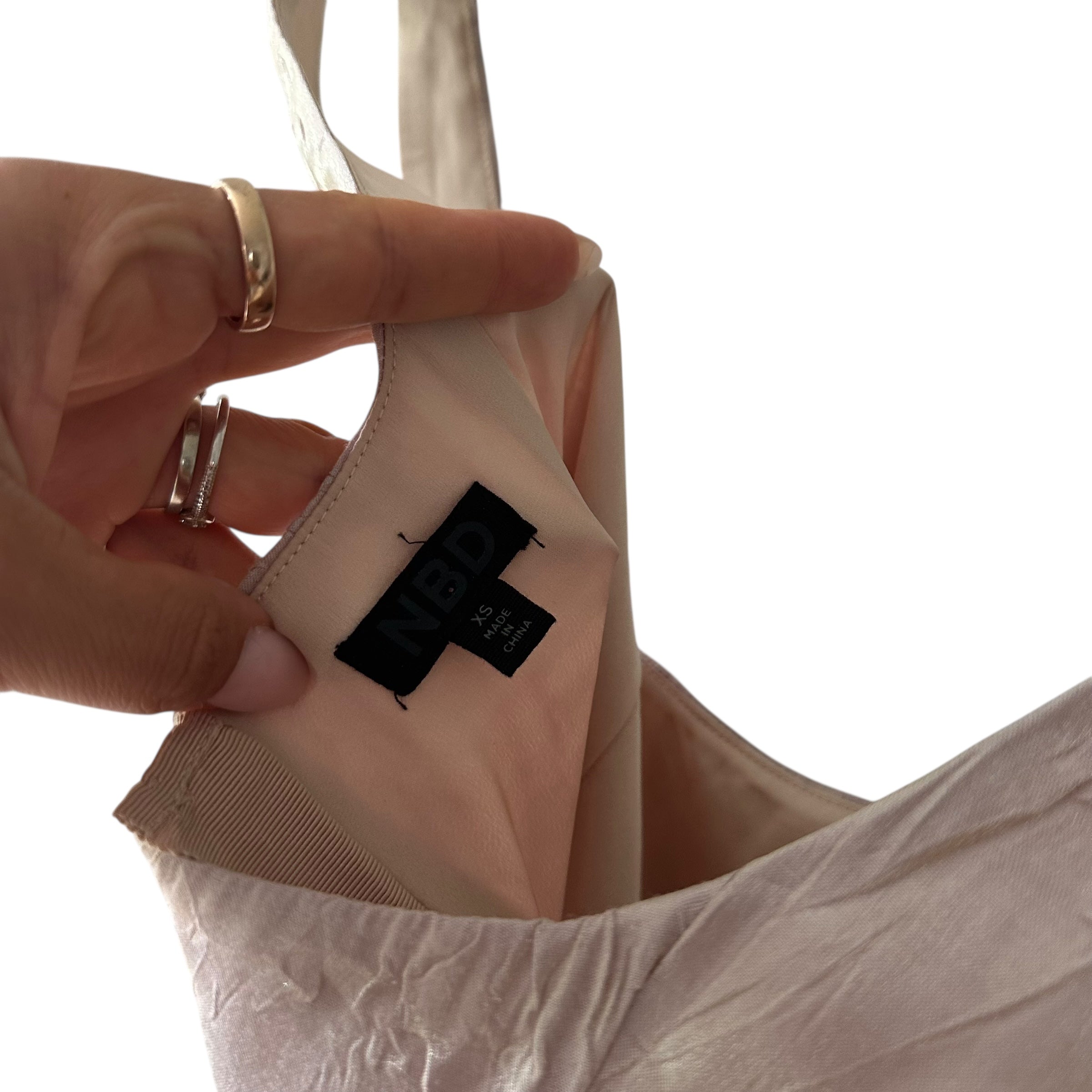 NBD Anndreah Mini Dress in Blush Size XS