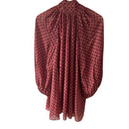 Zimmermann Espionage Neck Tie Blouse Rosewood Size 10