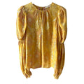 Ulla Johnson Aster Blouse Gold Floral Metallic Size 2