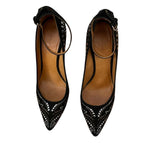 Isabel Marant Stanley Studded Suede Pumps Black Size 39