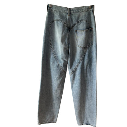 AREA Crystal Slit Jeans Size 27