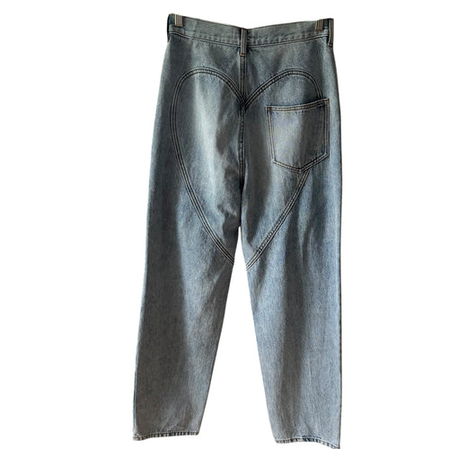 AREA Crystal Slit Jeans Size 27