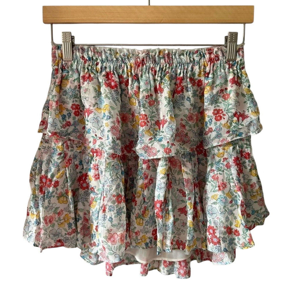 LoveShackFancy Ruffle Mini Skirt Ibiza Size S