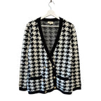 L'AGENCE Maddy Houndstooth Cardigan Size XS