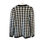L'AGENCE Maddy Houndstooth Cardigan Size XS