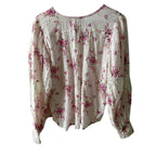 LoveShackFancy Merida Blouse Magenta Light Size M