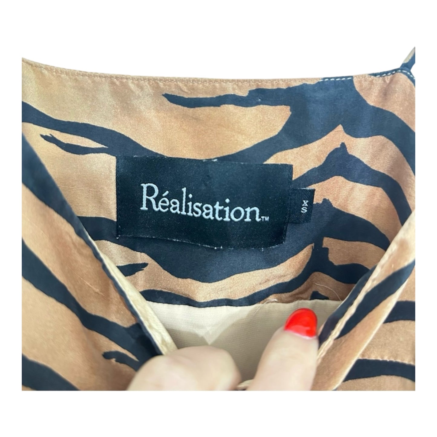 Realisation Par Christy Tiger Print Dress Size XS