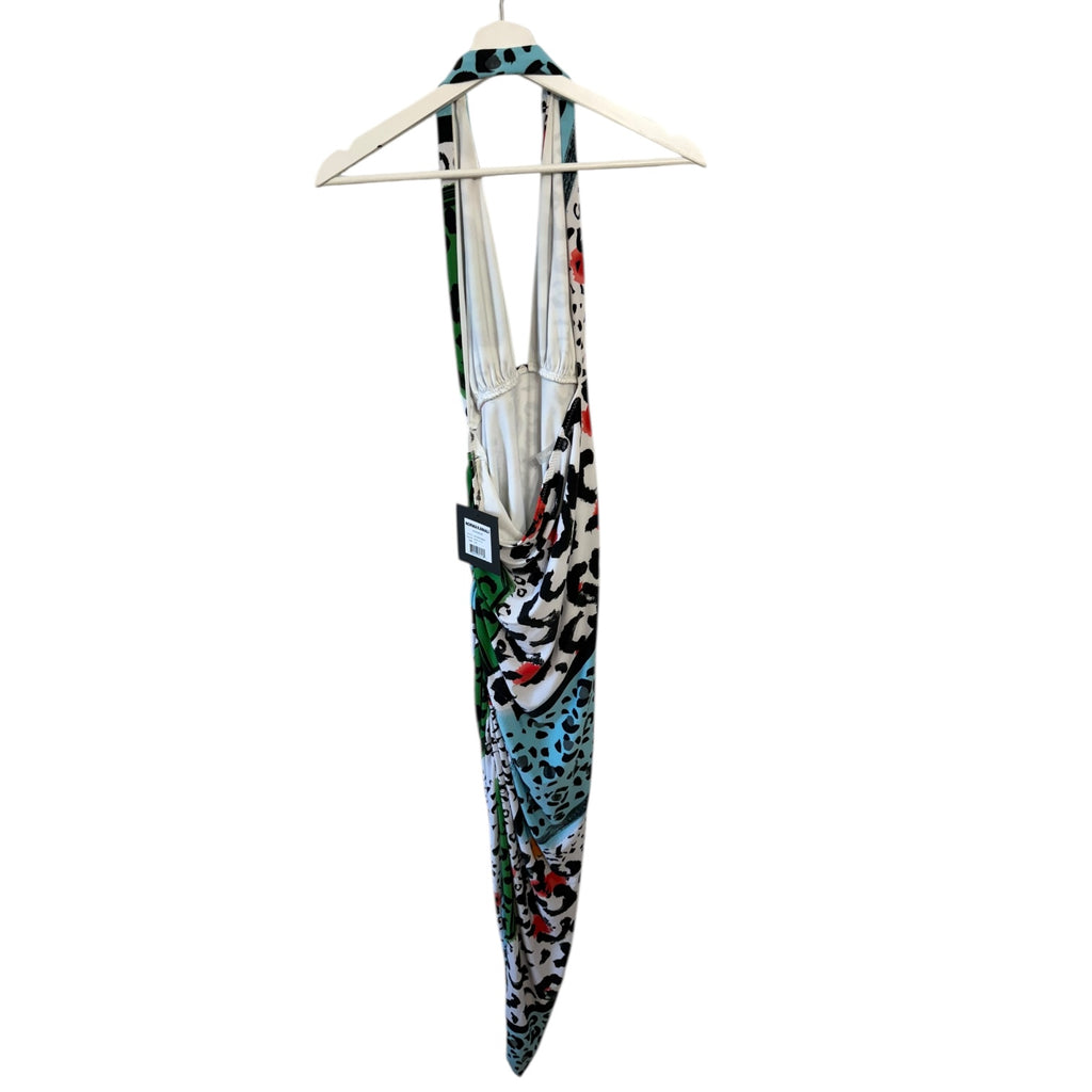 NORMA KAMALI Halter Side Drape Gown Size L