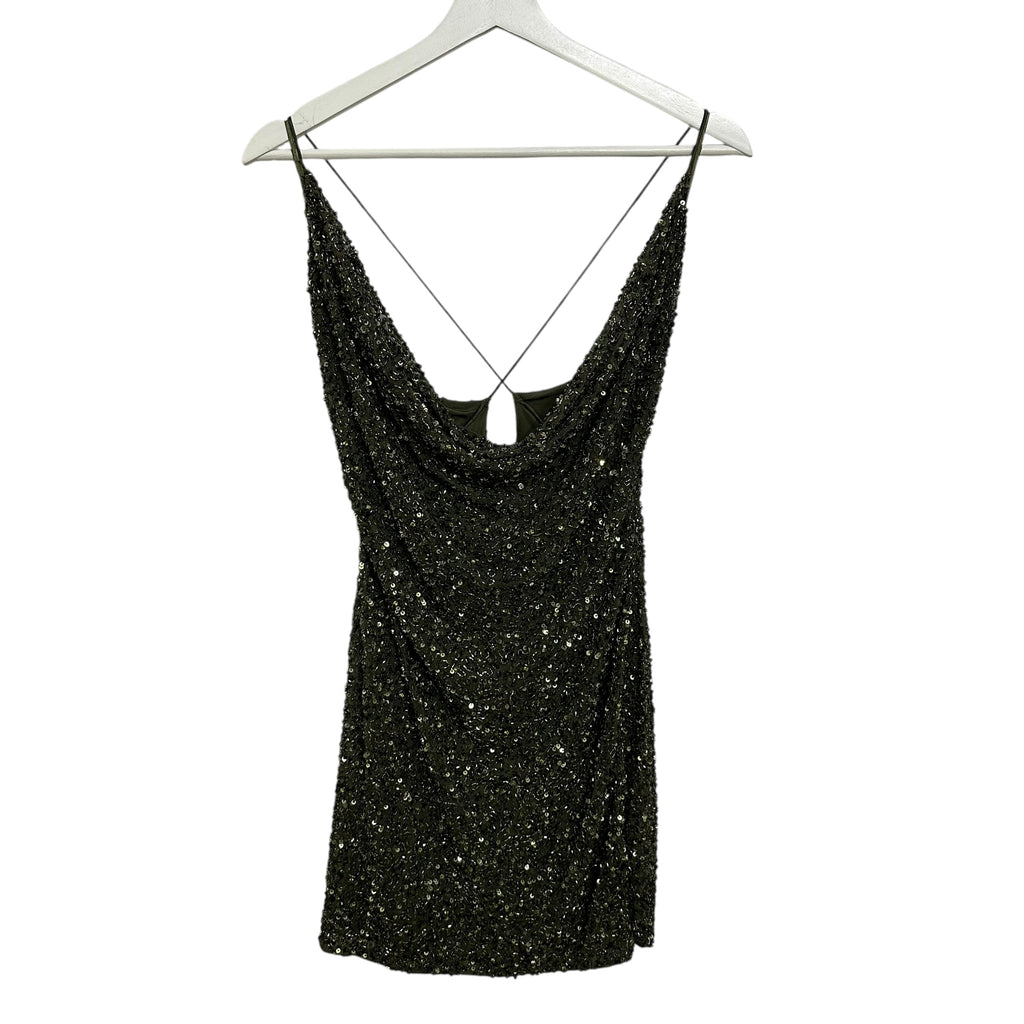 Retrofete Mich Dress in Olive Size S