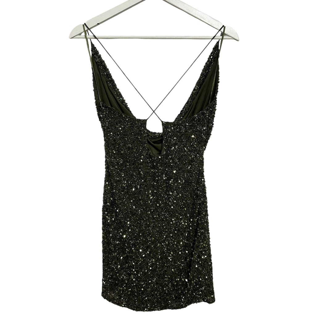 Retrofete Mich Dress in Olive Size S