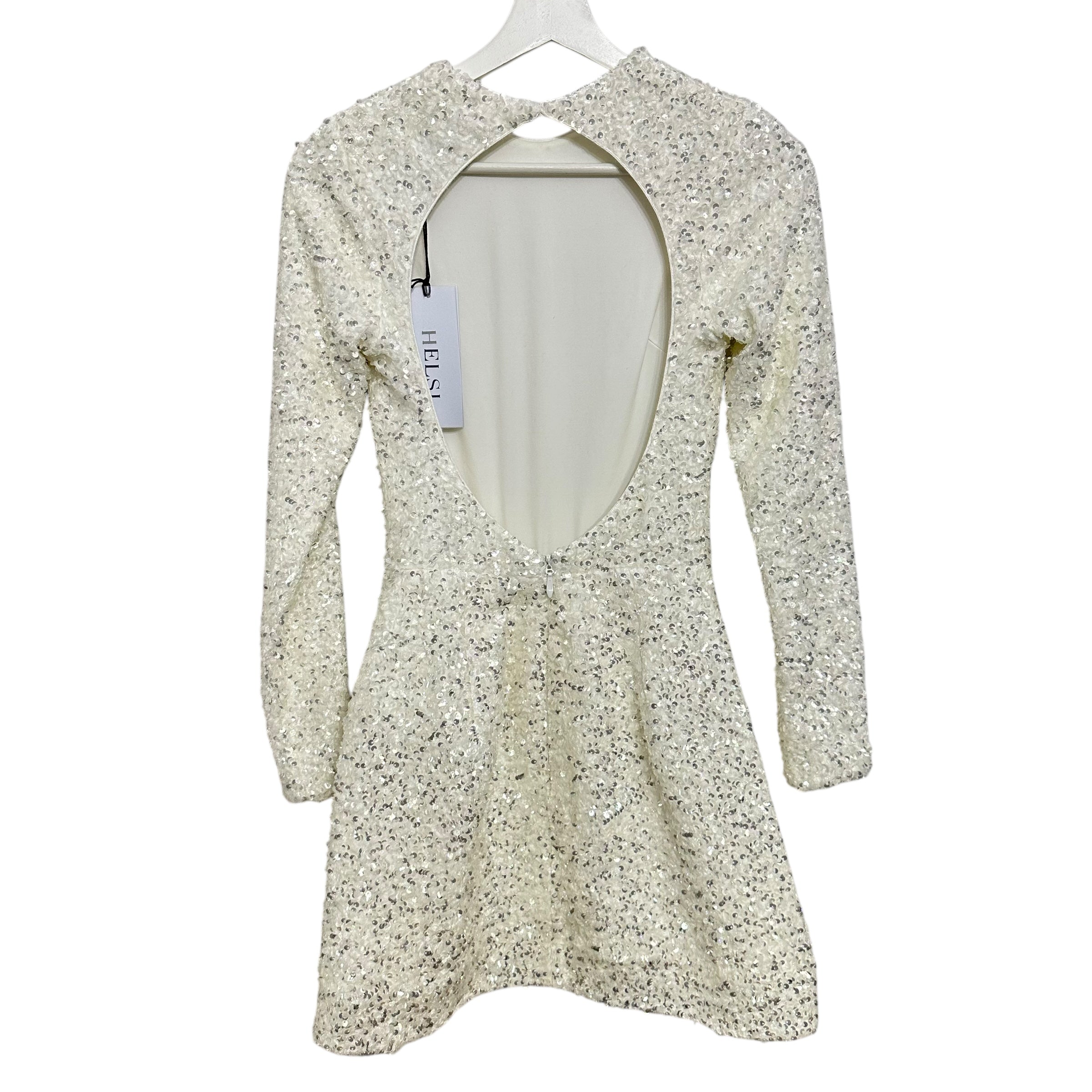 Helsi Avery Long-Sleeve Sequin Fit & Flare Mini Dress Size S