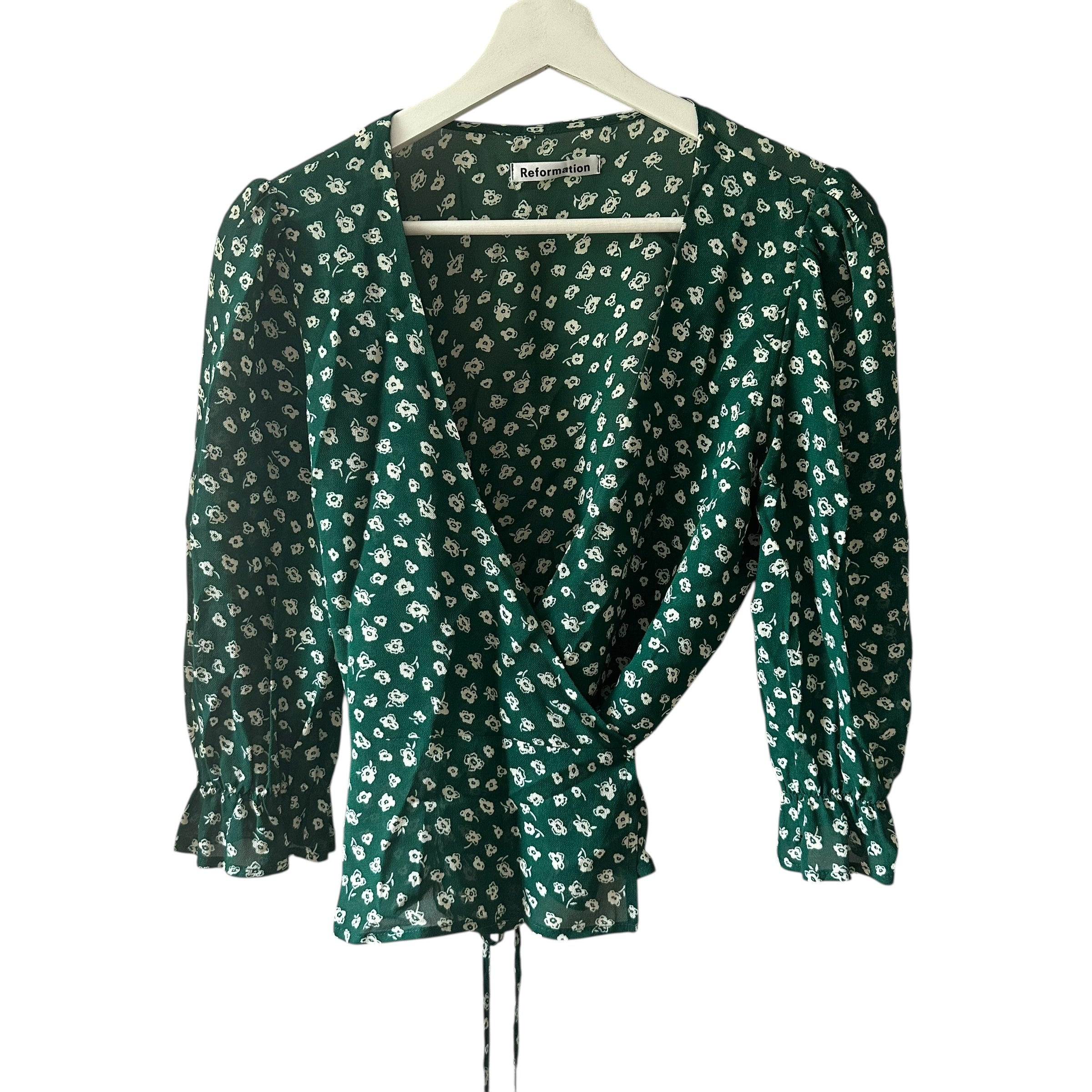 Reformation Emma Wrap Top Size M