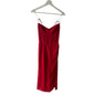 Reformation Kourtney Dress Cherry Red Size 4