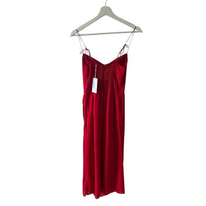 Reformation Kourtney Dress Cherry Red Size 4