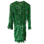 Veronica Beard Sean Dress Green Floral Size 4