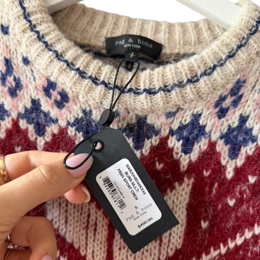 Rag & Bone Fran Alpaca Blend Sweater Size S