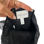 Alice Mccall At Last Embroidered Ruffle Jumpsuit Black Floral Size 4