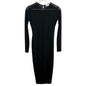 Fleur Du Mal Mesh Long Sleeve Midi Dress Size S