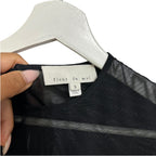 Fleur Du Mal Mesh Long Sleeve Midi Dress Size S