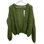 Maiami Delicate Brioche Cardigan Khaki Size S/M