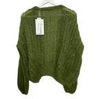 Maiami Delicate Brioche Cardigan Khaki Size S/M