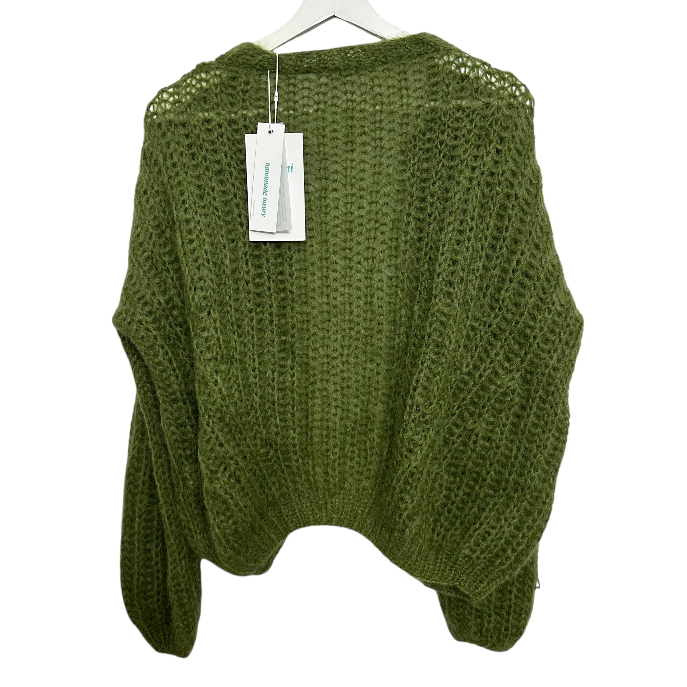 Maiami Delicate Brioche Cardigan Khaki Size S/M