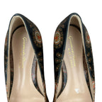 Gianvito Rossi For Etro Gianvito 85 Printed Point-toe Flats Size EU 36