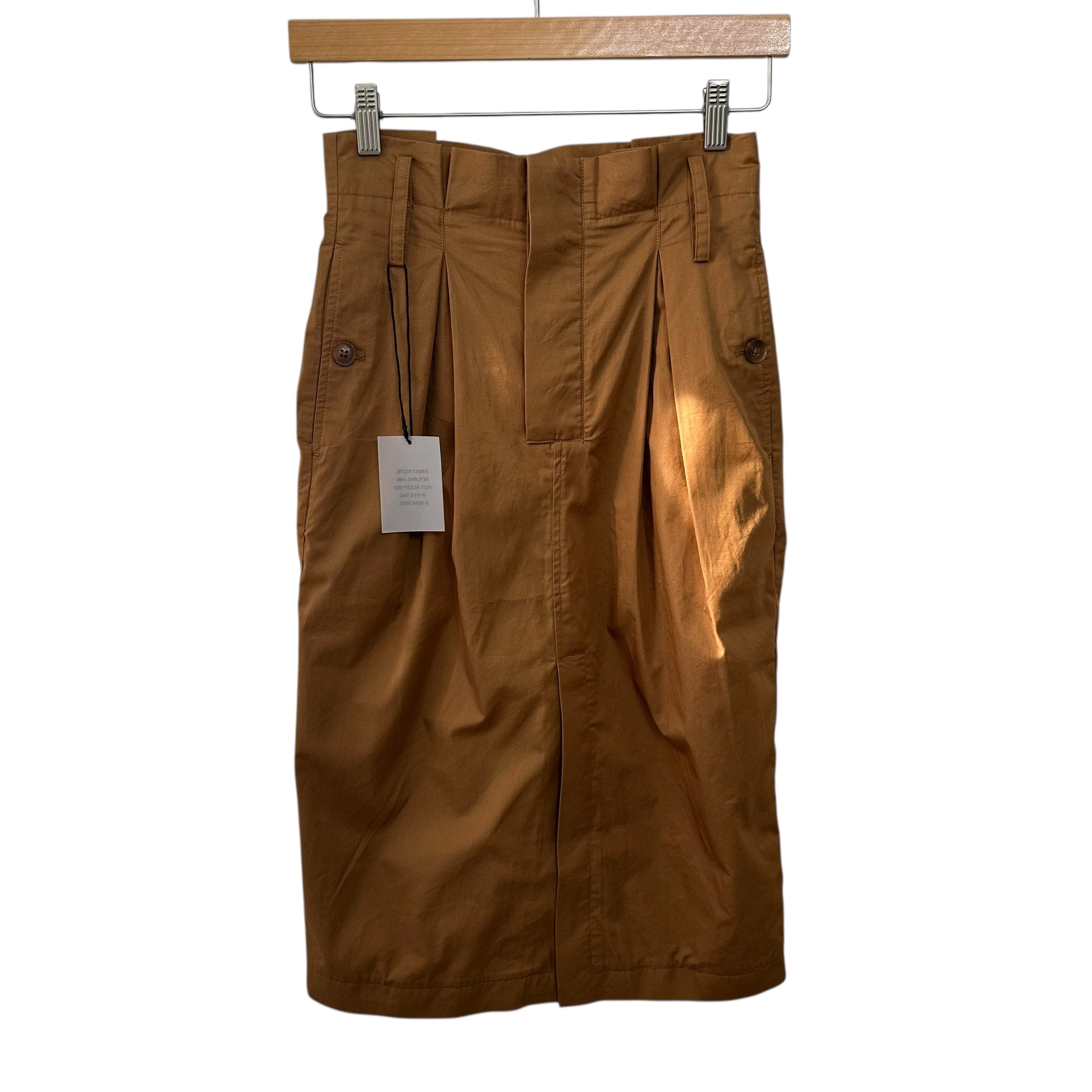 Helsa Paperbag Skirt in Caramel Size XS