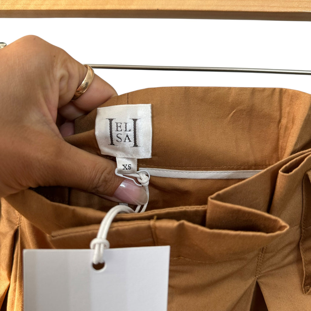 Helsa Paperbag Skirt in Caramel Size XS