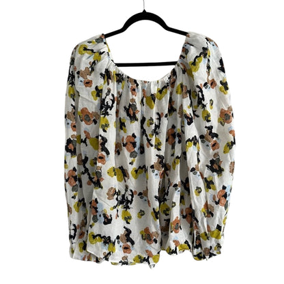 MM Lafleur The Camilla Top - Meadow Print Linen Size M