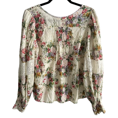 Loveshackfancy Merida Blouse Floral Size S