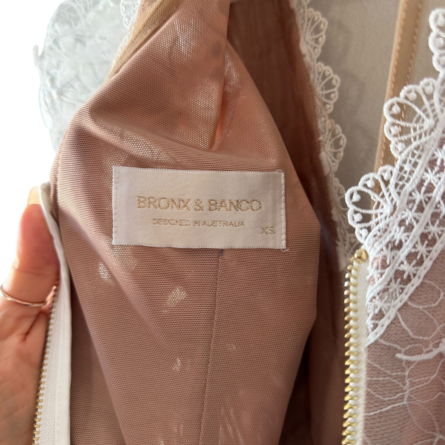 Bronx and Banco Megan Mini Dress in White Size XS