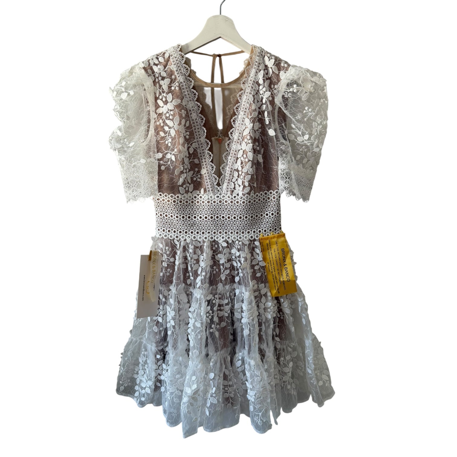 Bronx and Banco Megan Mini Dress in White Size XS