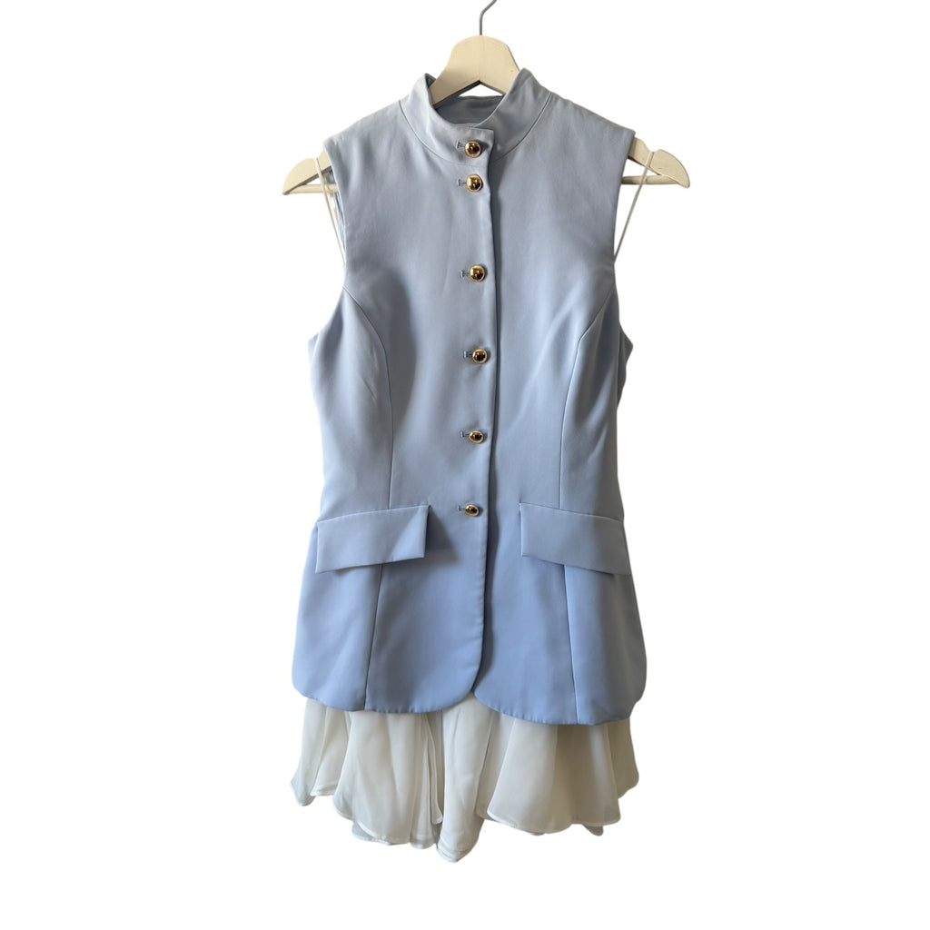 Amanda Uprichard Justine Dress in Arctic & Ivory Size S