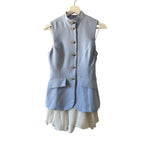 Amanda Uprichard Justine Dress in Arctic & Ivory Size S