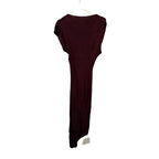SRG Mehek Asymmetric Knit Dress in Oxblood Size XS