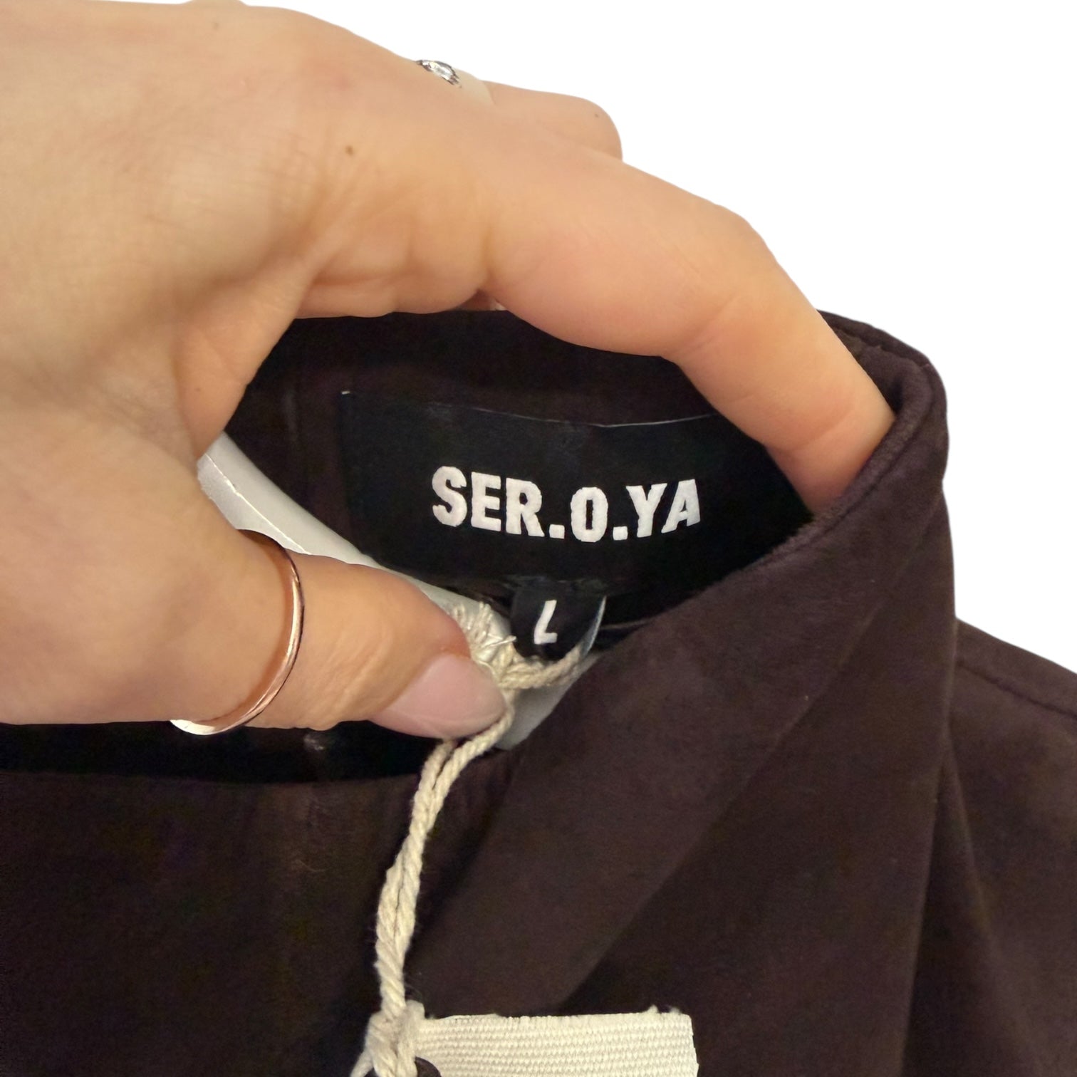 SER.O.YA Carina Suede Dress in Tobacco Size L