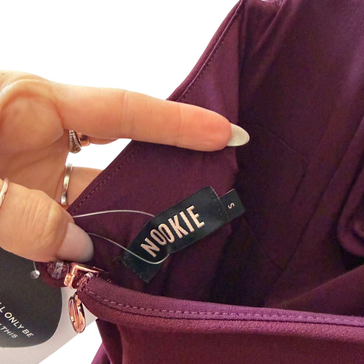 Nookie Boulevard Gown in Wine Size S